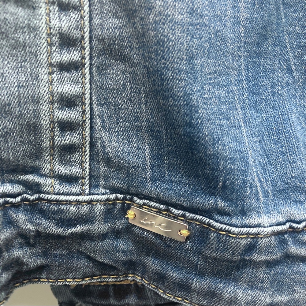 INC International Concepts Jean Jacket - Picture 4 of 7